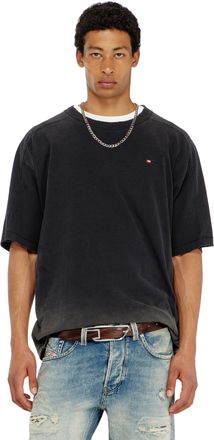 Diesel Cotton T-shirt with degrad&eacute; effect - T-Shirts - Man - Black