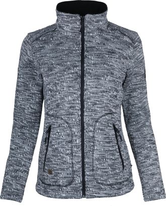 Deproc Strickfleecejacke DEPROC ACTIVE WILLMORE NEW I WOMEN, Damen, Gr. 40/42 (M), weiss (sanftes wei&szlig;), 90% Polyester; 10% Wolle, tailliert, gerader Abschlu