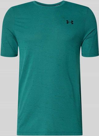 Under Armour Slim Fit T-Shirt mit Logo-Print Modell Vanish in Petrol, Gr&ouml;&szlig;e XXXL
