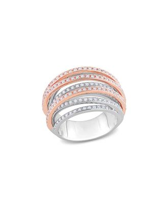 Rina Limor 14K Two-Tone 1.24 ct. tw. Diamond Split Shank Ring