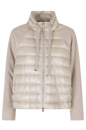 Herno Chantilly High Neck Drawstring Double-Slider Zip Polyester Down Jacket
