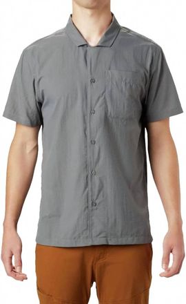 Mountain Hardwear Standard El Portal Short Sleeve Shirt In Light Storm