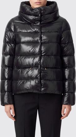 Herno Piumino corto in nylon ultralight trapuntato con collo alto e coulisse