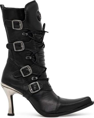 New Rock Stivali con fibbia 100mm - Nero