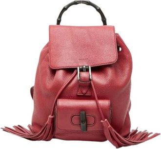 Gucci Pre-owned Backpacks, female, Red, Size: ONE SIZE Pre-owned Vintage Backpack