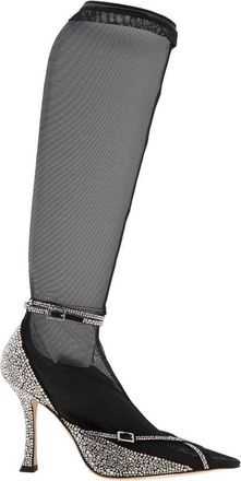 Jimmy Choo London X Mugler Hoisery Mesh Pumps, Brand Size 36 ( US Size 6 )
