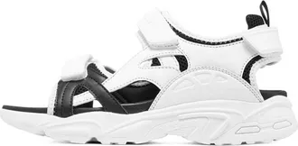 Skechers DLITES Sandal White Black 894065-WBK