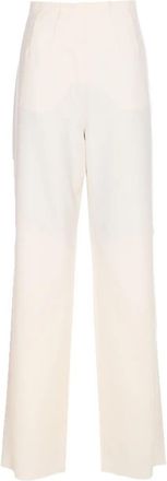 Max Mara Womens Balta - High-waisted Wool Trousers - Ivory - Size EU 34 (Womens)
