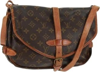 Louis Vuitton Pre-owned Cross Body Bags, female, Brown, Size: ONE SIZE Pre-owned Vintage Monogram Shoulder Bag