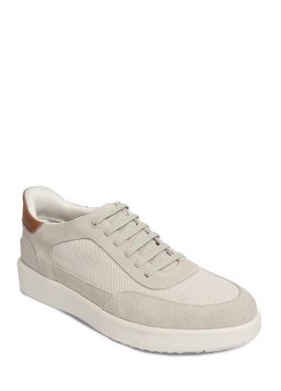 Marc Joseph New York Bill Ave Hands Free Technology Lightweight Leather Sneaker in Ivory Suede at Nordstrom, Size 10.5