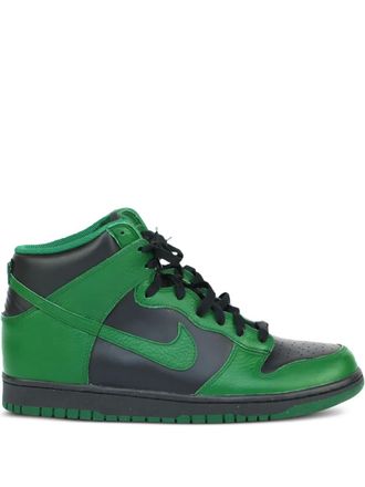 Nike Dunk High sneakers - men - Calf Leather/Fabric/Rubber - 10 - Green