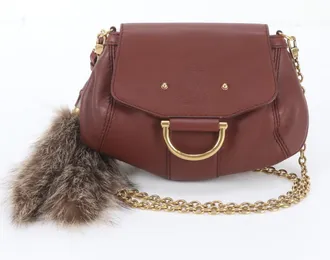Gucci Brown Leather Shoulder Bag Tote Bag (Pre-Owned)