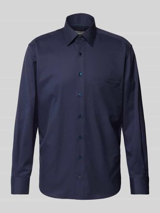 Eterna Comfort Fit Business-Hemd mit Kentkragen in Marine, Größe 41