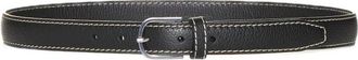 Toteme Slim Grained-Leather Trouser Belt - Dames - Riemen - Zwart - 70 CM - Leer - Accessoires
