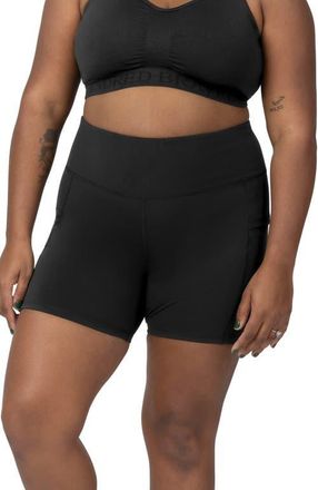Kindred Bravely Stevie Active Postpartum Bike Short in Black at Nordstrom, Size X-Large