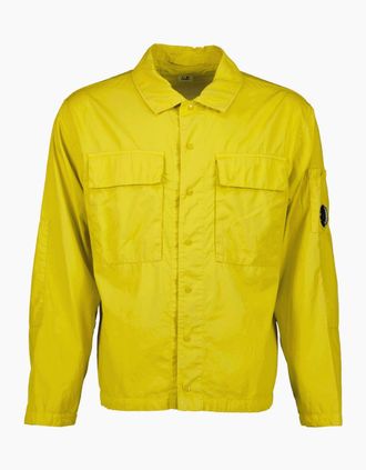 C.P. Company Mens Rip-Stop Lens Overshirt - Cress Green - Size: 40/Regular