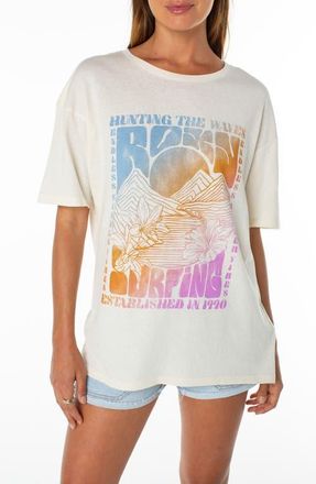Roxy Sunny Oversize Graphic T-Shirt in Cloud Dancer at Nordstrom, Size Small