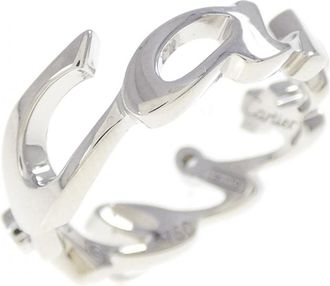 Cartier White Gold White Gold (18K) Band Ring (Pre-Owned)
