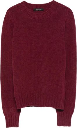 Aragona Maglione girocollo in cashmere - Rosso