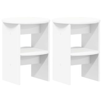 vidaXL Armario Auxiliar 2 Pcs &Oslash;40 X 50 Cm Madera De Ingenier&iacute;a Vidaxl