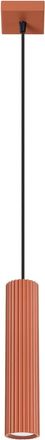 Sollux Lighting Design Pendellampe Karbon 1-Flammig, Ockerrot