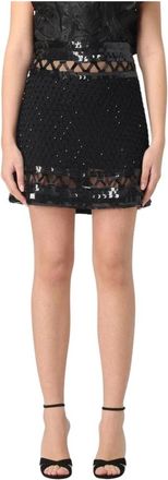 Alberta Ferretti Dames, Rokken, Zwart, Maat: S