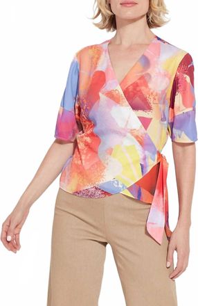 Lyssé Juno Tie Wrap Top In Zesty Shades