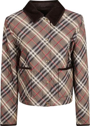 Burberry Jassen met ruiterstijl en ritssluiting - Dames - Zomerjassen - Veelkleurig - S - Jassen