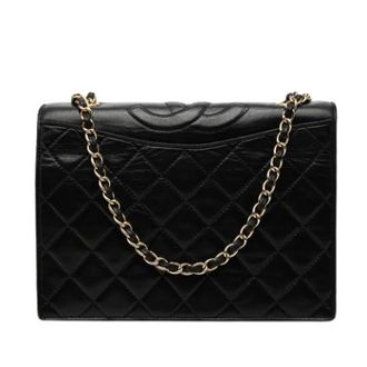 Chanel Pre-owned Shoulder Bags, female, Black, Size: ONE SIZE Pre-owned Quilted Crossbody Bag