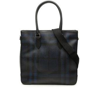 Burberry Pre-owned Tote Bags, female, Blue, Size: ONE SIZE Pre-owned Satchel