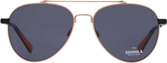 Shinola Grey Pilot Unisex Sunglasses SH2101S 784 56