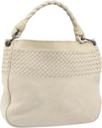 Bottega Veneta Pre-owned Handbags, female, Beige, Size: ONE SIZE Pre-owned Vintage Shoulder Bag