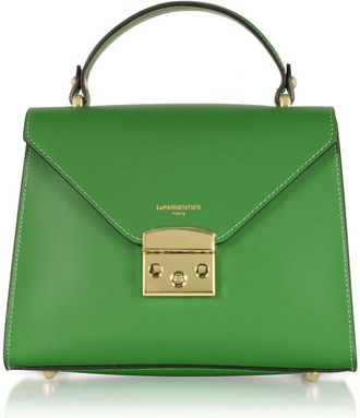 Le Parmentier Handbags - Dames - Schoudertassen - Groen - ONE Size - Leer - Tassen