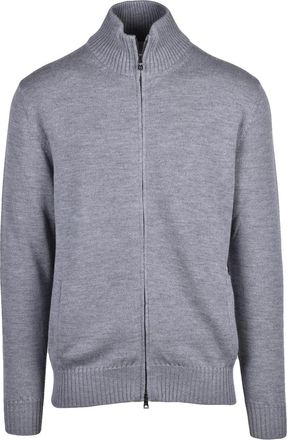 Ballantyne Zip Cardigan - Grey