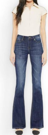 Kancan Heading West Flare Jeans In Blue