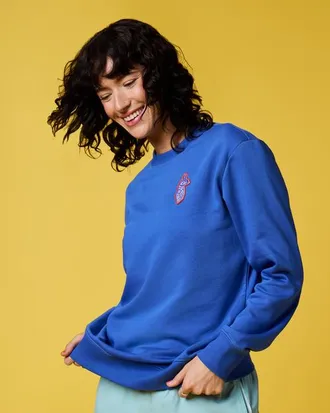 Cotopaxi Lava Llama Crew Sweatshirt - Womens in Azure at Nordstrom, Size Medium