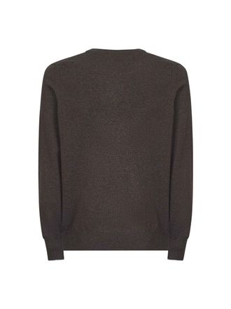 Brunello Cucinelli Mens Crewneck Cashmere Sweater Brown