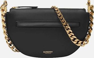 Burberry Womens Mini Olympia Chain Bag - Black - Size: UNI