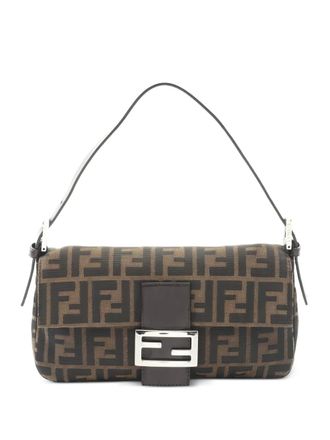 Fendi 2010s Zucca Mamma tote bag - women - Canvas/Calf Leather - One Size - Brown