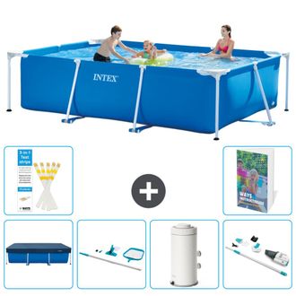 Intex Piscina Con Estructura Rectangular - 300x200x75 Cm - 7-piezas S83
