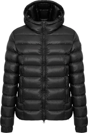 Colmar Quilted Black Down Jacket With Fixed Hood