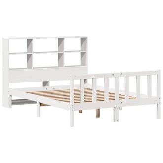 Berkfield Home Decorative Bookcase Bed without Mattress White 160x200 cm Solid W