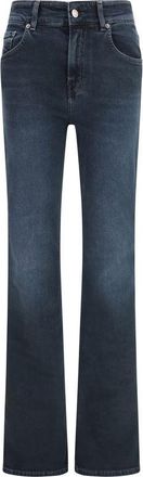 Haikure Blauwe Katoenen Uitlopende Jeans