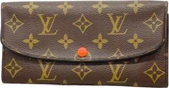 Louis Vuitton Brown Poppy Petal Long Wallet (Bi-Fold) (Pre-Owned)