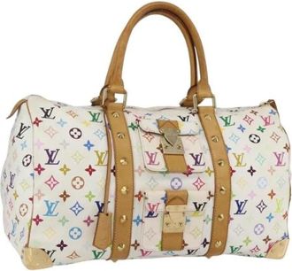 Louis Vuitton Pre-owned Vintage Canvas Handtas - Dames - Vintage Handtas - Wit - ONE Size - Vintage