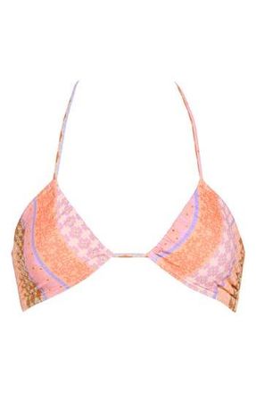 Billabong Move Your Spirit Drew Bikini Top in Coral Multi at Nordstrom Rack, Size X-Small