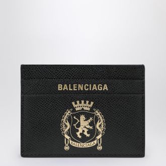 Balenciaga Black leather passport holder