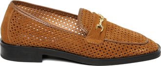 Steve Madden Womens Suede Nafisa 215 Loafers - Tan - Size UK 4