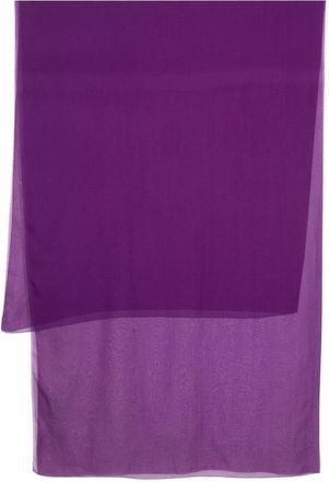 Max Mara finished edge silk scarf - women - Silk - One Size - Purple