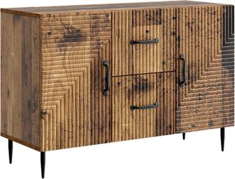 vidaXL Aparador Con Caj&oacute;n Madera Envejecida 89 X 34,5 X 60 Cm Vidaxl
